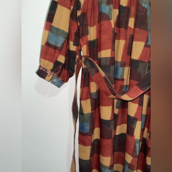 Umber & Ochre Devi Peasant Dress in Blocks NWOT - Picture 4 of 14